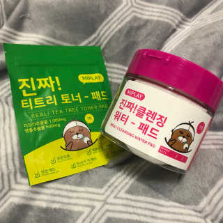 미플레이 진짜 클렌징 워터 패드 — 2.5점을 준 리뷰어가 2018년 11월 올린 사용 사진