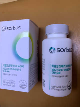 소버스 식물성 오메가3 DHA 600 — 5점을 준 리뷰어가 2020년 3월 올린 사용 사진