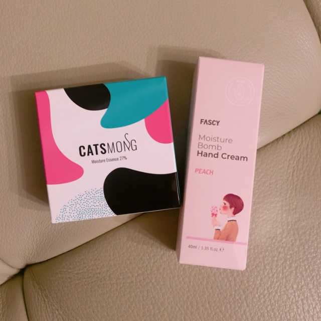 캐츠몽 잡티톡 쿠션 + 파시 수분폭탄 핸드크림 40ml 리뷰 사진