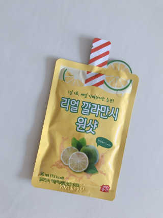 장수농가 리얼깔라만시 원샷 50ml 10팩+보틀 — 4.5점을 준 리뷰어가 2019년 5월 올린 사용 사진