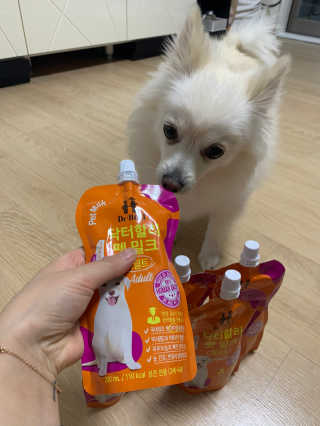 닥터할리펫밀크 8종 — 5점을 준 리뷰어가 2020년 1월 올린 사용 사진