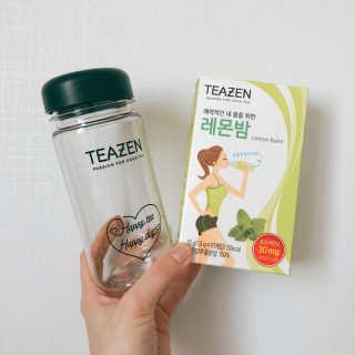 티젠 레몬밤 + 마이보틀 — 4.17점을 준 리뷰어가 2018년 7월 올린 사용 사진