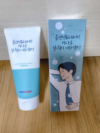 매너릭 올인원 딥클렌징폼 앤 쉐이빙 — 5점을 준 리뷰어가 2020년 1월 올린 사용 사진