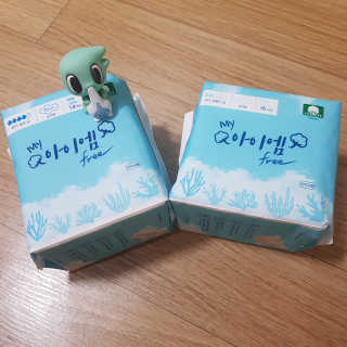 보타메디 마이아이엠 생리대 — 5점을 준 리뷰어가 2018년 11월 올린 사용 사진