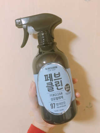 더블유드레스룸 페브클린 500ml — 5점을 준 리뷰어가 2018년 11월 올린 사용 사진