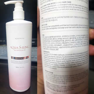 아쿠아큐링 아쿠아S링 퓨어리프레싱 헤어케어 500ml — 3.67점을 준 리뷰어가 2018년 7월 올린 사용 사진