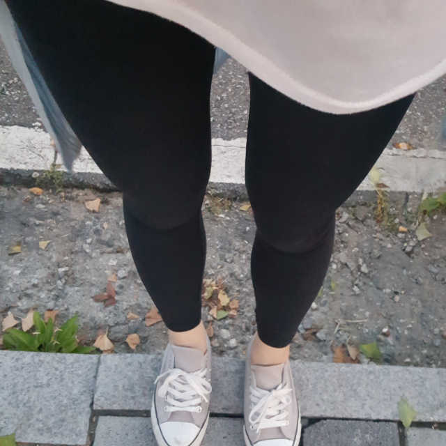 봄가을겨울 블랙 패션레깅스 리뷰 사진