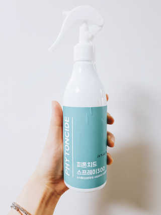 화목한가정 순수니아 피톤치드 스프레이 300ml — 3.5점을 준 리뷰어가 2019년 3월 올린 사용 사진