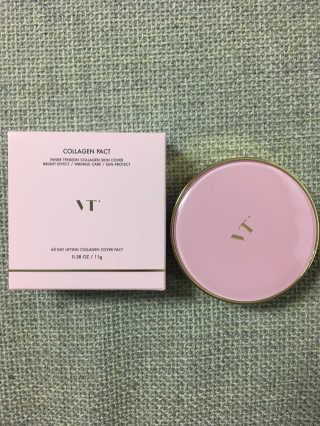 브이티 코스메틱 VT 리얼 콜라겐 팩트 — 3.83점을 준 리뷰어가 2017년 4월 올린 사용 사진