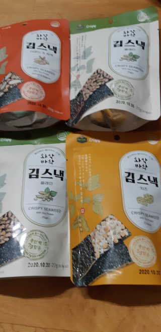 더빈트 와삭바삭 김스낵 — 5점을 준 리뷰어가 2019년 12월 올린 사용 사진