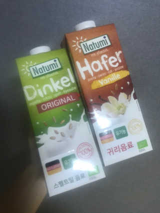 나투미 귀리 바닐라맛 1리터+ 나투미 스펠트밀 1리터 — 2점을 준 리뷰어가 2019년 5월 올린 사용 사진