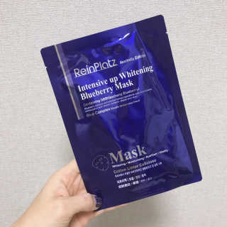 라인플라츠 인텐시브 업 화이트닝 블루베리 마스크 — 5점을 준 리뷰어가 2019년 2월 올린 사용 사진