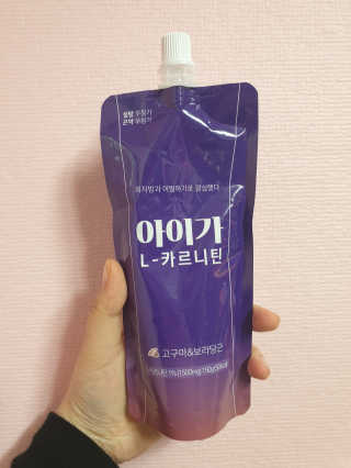 오엔엘 아이가 L-카르니틴 2박스 — 4점을 준 리뷰어가 2019년 4월 올린 사용 사진