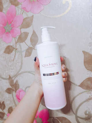 아쿠아큐링 아쿠아S링 퓨어리프레싱 헤어케어 500ml — 5점을 준 리뷰어가 2018년 7월 올린 사용 사진