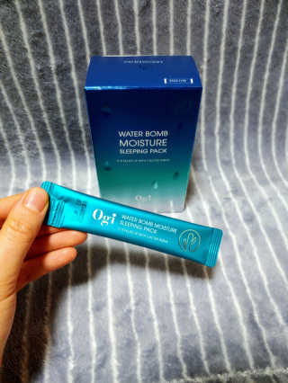 오지아이 워터 밤 모이스처 슬리핑 팩 4ml X 20pcs — 5점을 준 리뷰어가 2020년 2월 올린 사용 사진