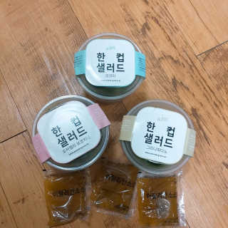 원더그린 한컵샐러드 치즈 3총사 — 4.67점을 준 리뷰어가 2018년 1월 올린 사용 사진