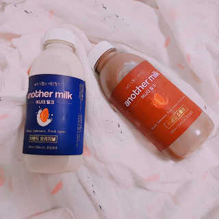 식사대용 아몬드밀크 어나더밀크 500ml X 2병 — 4.17점을 준 리뷰어가 2018년 9월 올린 사용 사진