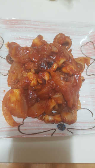 맵꾸미 쭈꾸미볶음 450g — 3점을 준 리뷰어가 2019년 10월 올린 사용 사진