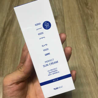 블루마인드 블루선 퍼펙트 선크림 [마일드] — 5점을 준 리뷰어가 2018년 7월 올린 사용 사진