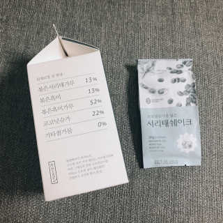 [착한습관]건강한 한끼, 귀리 쉐이크와 서리태 쉐이크 — 5점을 준 리뷰어가 2019년 10월 올린 사용 사진
