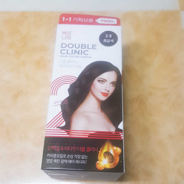 미스랩 더블 클리닉 헤어 컬러 크림 리뷰 사진