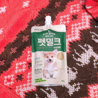 [빙그레] 에버그로 생유산균 1봉（10포입）+펫밀크2팩 — 4.5점을 준 리뷰어가 2019년 5월 올린 사용 사진