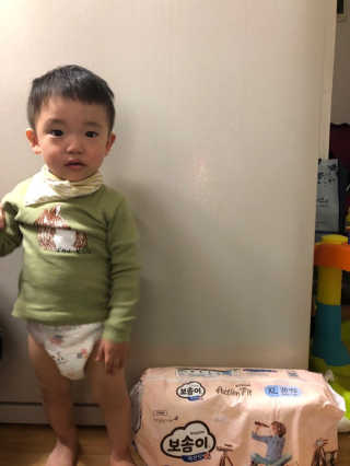 보솜이 액션핏 팬티형 — 4점을 준 리뷰어가 2019년 4월 올린 사용 사진