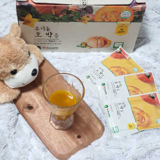 [하이헬스] 달지 않아 딱 좋은 유기농 호박즙  30포 — 5점을 준 리뷰어가 2020년 3월 올린 사용 사진