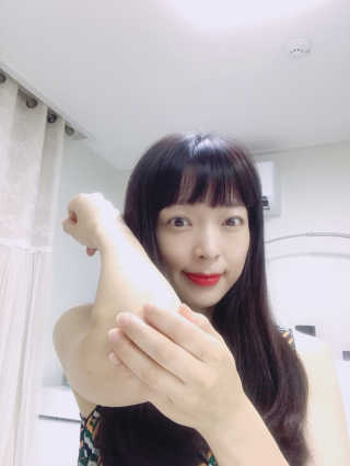 파라슈트 100퍼 코코넛오일 100ml — 5점을 준 리뷰어가 2018년 8월 올린 사용 사진