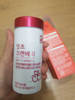 네츄럴굿띵스 잇츠 크랜베리 1병 30일분 — 4.5점을 준 리뷰어가 2019년 10월 올린 사용 사진