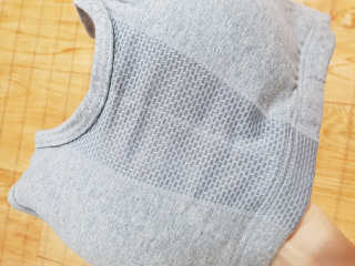 크리비아 All Day Comfort 면스판  메쉬 스포츠 브라 — 5점을 준 리뷰어가 2019년 10월 올린 사용 사진
