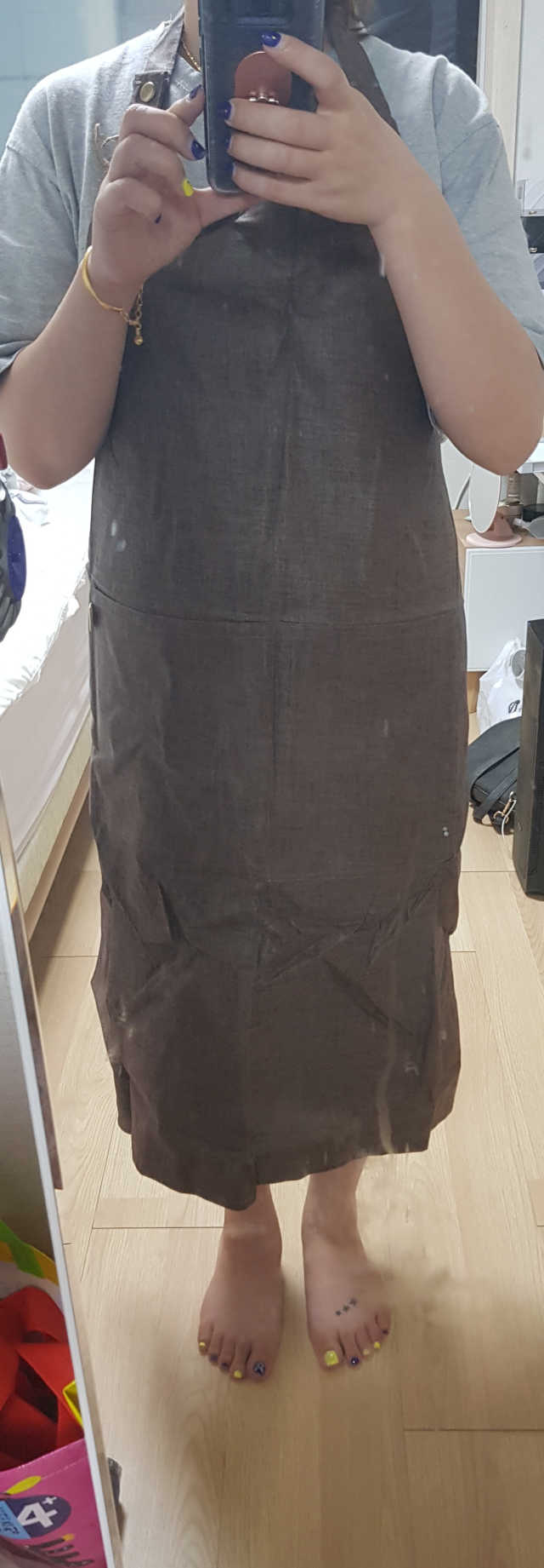 린넨 발수 앞치마 리뷰 사진