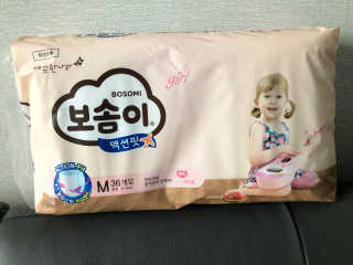 보솜이 액션핏 팬티형 — 5점을 준 리뷰어가 2019년 3월 올린 사용 사진