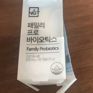 네츄럴굿띵스 패밀리 프로바이오틱스 60캡슐 — 3.83점을 준 리뷰어가 2018년 1월 올린 사용 사진