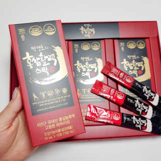 메이준뉴트리 박경호의 홍삼활력스틱 10ml x 30포 — 5점을 준 리뷰어가 2020년 3월 올린 사용 사진