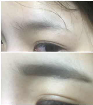 뷰티핏 아이브로우 듀얼 볼륨 틴트 — 5점을 준 리뷰어가 2018년 11월 올린 사용 사진