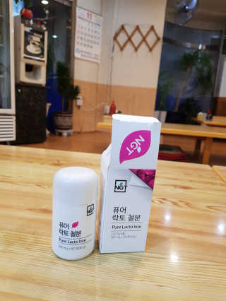 네츄럴굿띵스 퓨어 락토 철분 60일분 — 3.67점을 준 리뷰어가 2017년 11월 올린 사용 사진