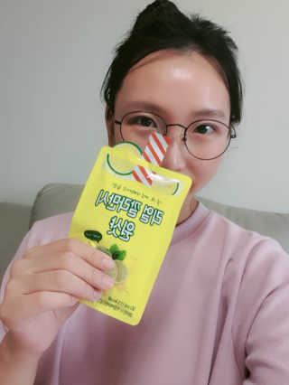 장수농가 리얼깔라만시 원샷 50ml 10팩+보틀 — 5점을 준 리뷰어가 2019년 6월 올린 사용 사진