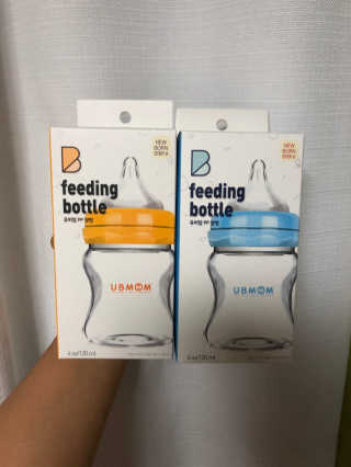 유비맘 신생아젖병 120ml 트리플팩_ 젖꼭지 포함 — 4.5점을 준 리뷰어가 2020년 2월 올린 사용 사진
