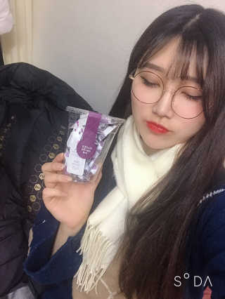 야시엔코 앰플수면팩 퍼플 — 4점을 준 리뷰어가 2019년 2월 올린 사용 사진