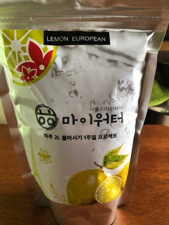 ㅎㅎ마이워터 과일워터팩 _레몬파인애플 리뷰 사진