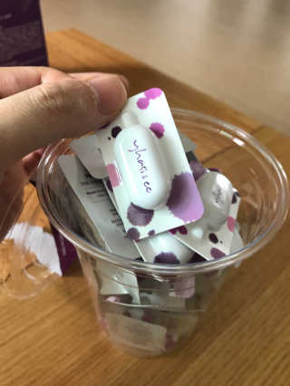 야시엔코 앰플수면팩 퍼플 — 4.5점을 준 리뷰어가 2018년 7월 올린 사용 사진