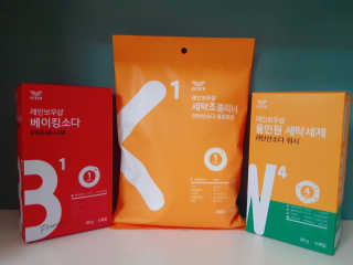 레인보우샵 올인원세탁세제,베이킹소다 스틱포6개입+세탁조클리너 — 5점을 준 리뷰어가 2018년 3월 올린 사용 사진