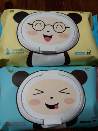 달곰이 물티슈 — 5점을 준 리뷰어가 2019년 2월 올린 사용 사진