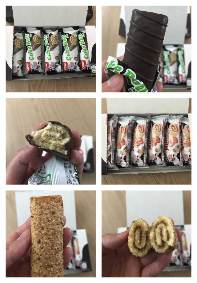 웰그린_댄싱카우 케이크 롤_미니 롤 스트로베리 리뷰 사진