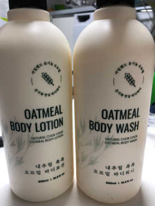 (주)에네스티 내추럴 촉촉  오트밀 바디로션 500ml — 4.5점을 준 리뷰어가 2020년 3월 올린 사용 사진