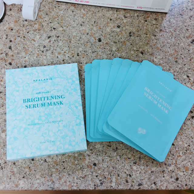 브라이트닝 세럼 마스크 1set 리뷰 사진
