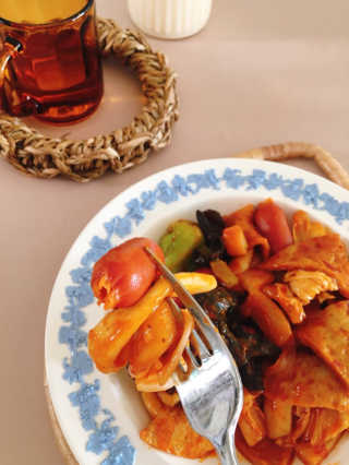 땡땡쿡 쓰촨 마라 떡볶이 2인분 595g — 5점을 준 리뷰어가 2019년 10월 올린 사용 사진