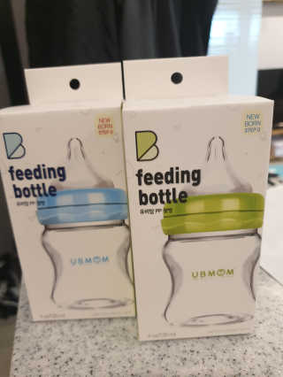 유비맘 신생아젖병 120ml 트리플팩_ 젖꼭지 포함 — 5점을 준 리뷰어가 2020년 3월 올린 사용 사진