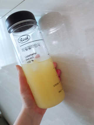 장수농가 리얼깔라만시 — 5점을 준 리뷰어가 2018년 6월 올린 사용 사진